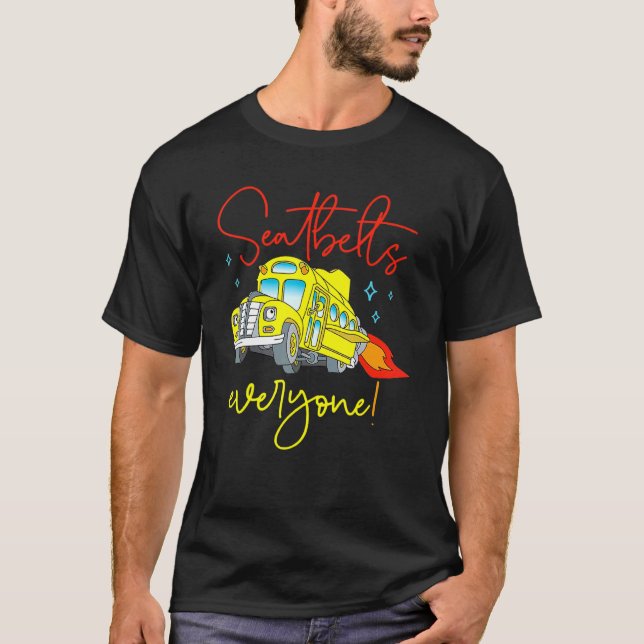 Förarjobb för alla Magic School Buss per r T Shirt (Framsida)