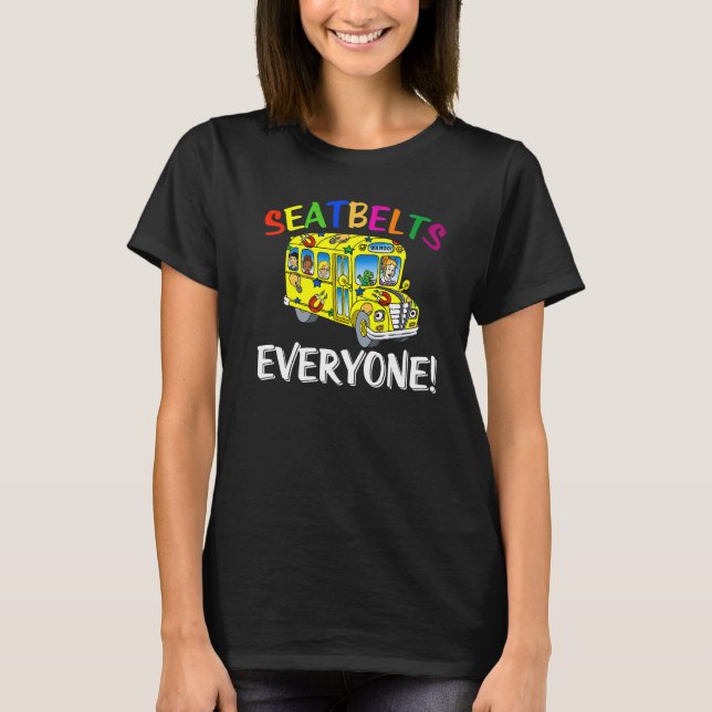 Förarjobb för alla Magic School Buss per r T Shirt (Framsida)