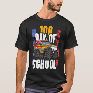 Förarmonster Lastbil Student 100 dagars 100 dagar T Shirt