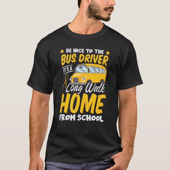 Förarskolans passion Buss Humor Sarkastic Profes T Shirt (Framsida)