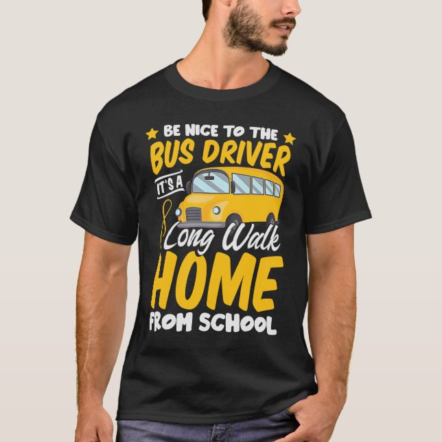 Förarskolans passion Buss Humor Sarkastic Profes T Shirt (Framsida)