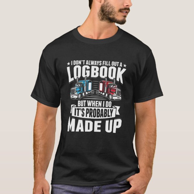 Förarspårningsfack för Lastbil- T Shirt (Framsida)