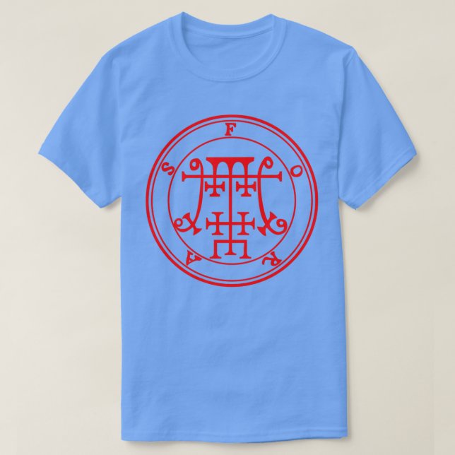 Foras Ars Goetia Sigil Red T Shirt (Design framsida)