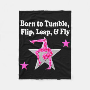 FÖRAS TILL TUMBLE, LEAP OCH FLY GYMNAST FLEECEFILT