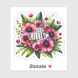 Förbannad inspiration för Blommigt av brant! Klistermärken
