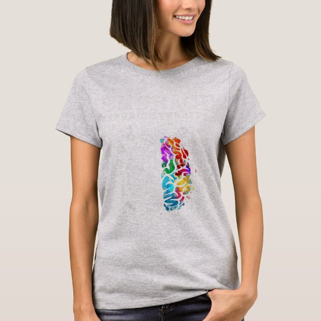 Förbannad skjorta för neurodiversitet. Denna coola T Shirt (Framsida)