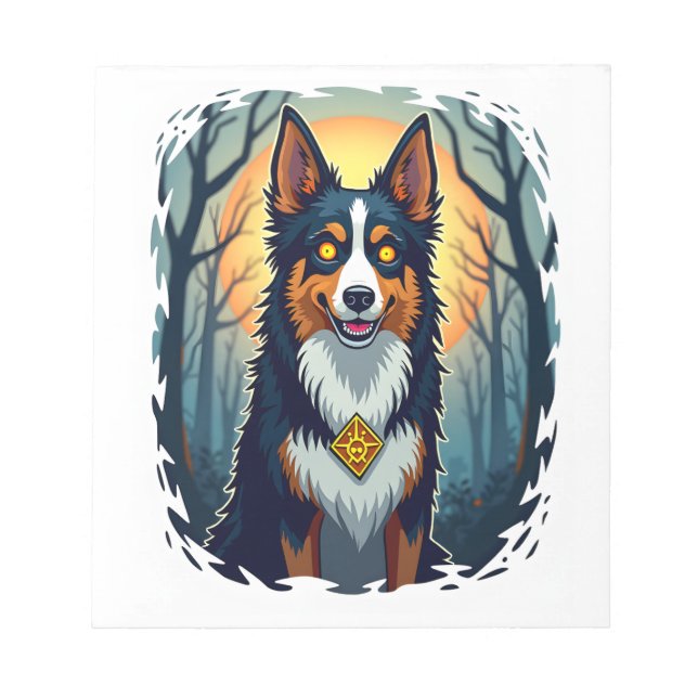 Förbannade Collie Crawl Anteckningsblock (Framsida)