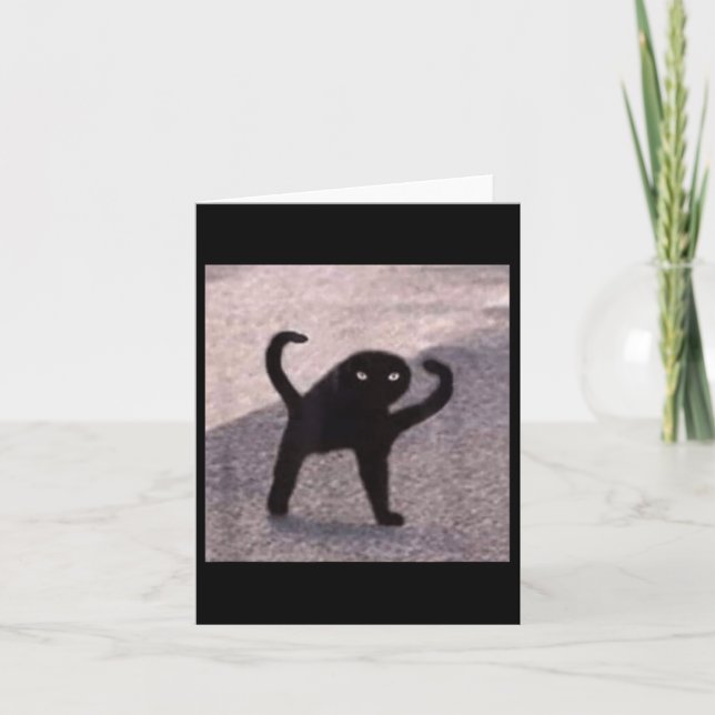 Förbannade kattmemes Förbannad katt arg så bra mem Kort (Framsida)