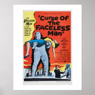 Förbannelse av den Faceless manen Poster