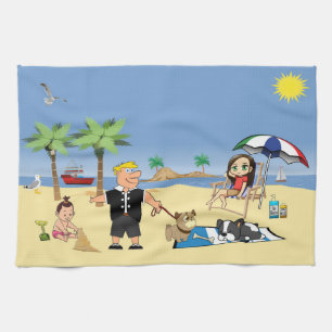 Förbaskat Beachy Kökshandduk