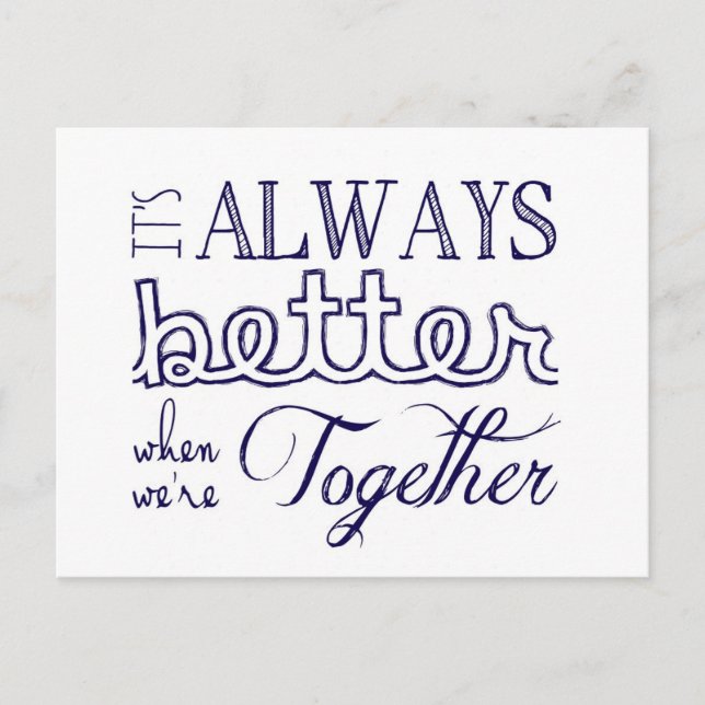 Förbättra alltid när vykort (Framsida)