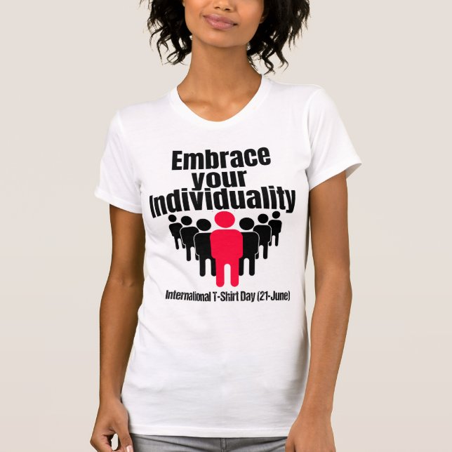 Förbättra din individualitet.w t shirt (Framsida)