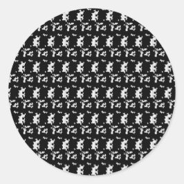 Förbättra ditt varumärke med klassiska rund fästdo runt klistermärke