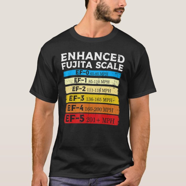Förbättra Fujita  Storm Tornado Chaser for Mete T Shirt (Framsida)