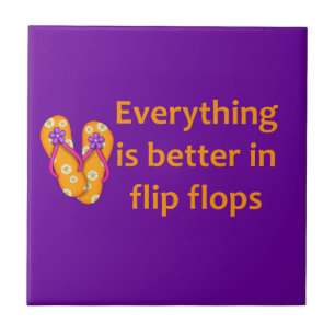 Förbättra i flinflip flops kakelplatta