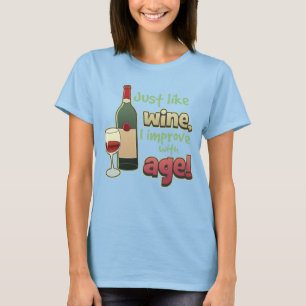 Förbättra med åldern Dam Ringer och Shirt Tee