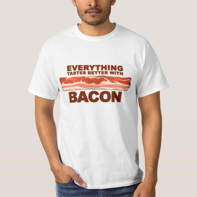 Förbättra med bacon tee (Framsida)