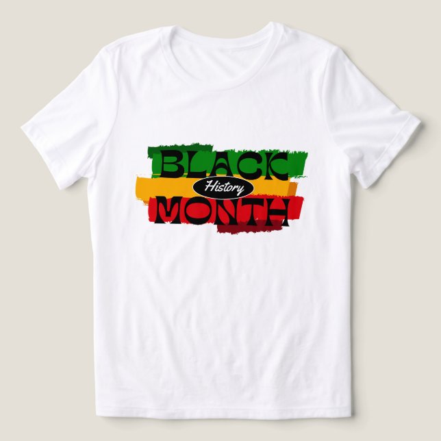 Förbättra och undervisa historikmånad T-shirt (Design Framsida)