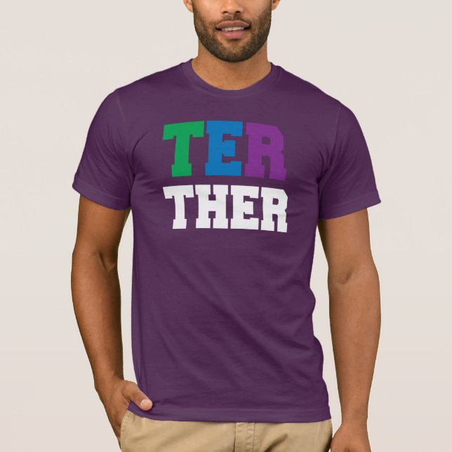 FÖRBÄTTRA TILLSAMMANS PRIDE HÖGER - VIT - .PNG TEE (Framsida)