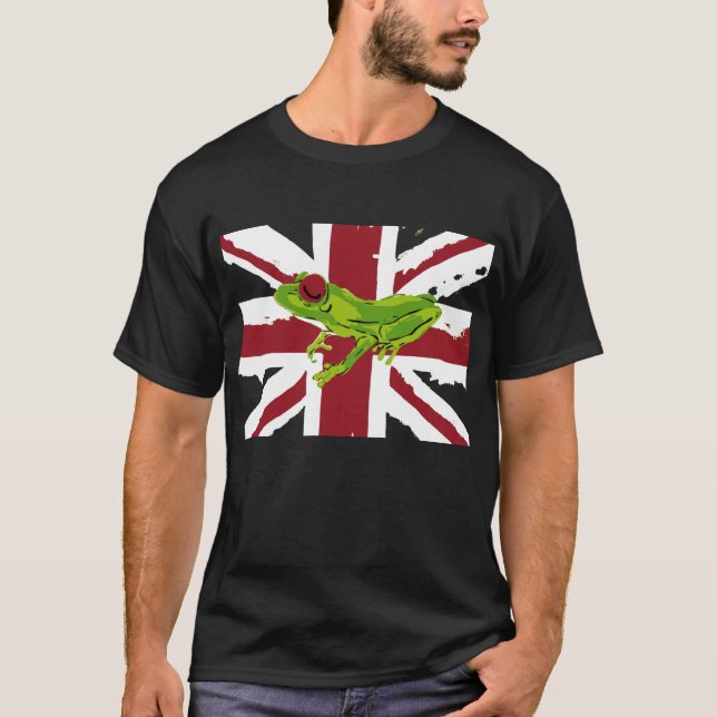 Förbättrad facklig groda tee shirt (Framsida)
