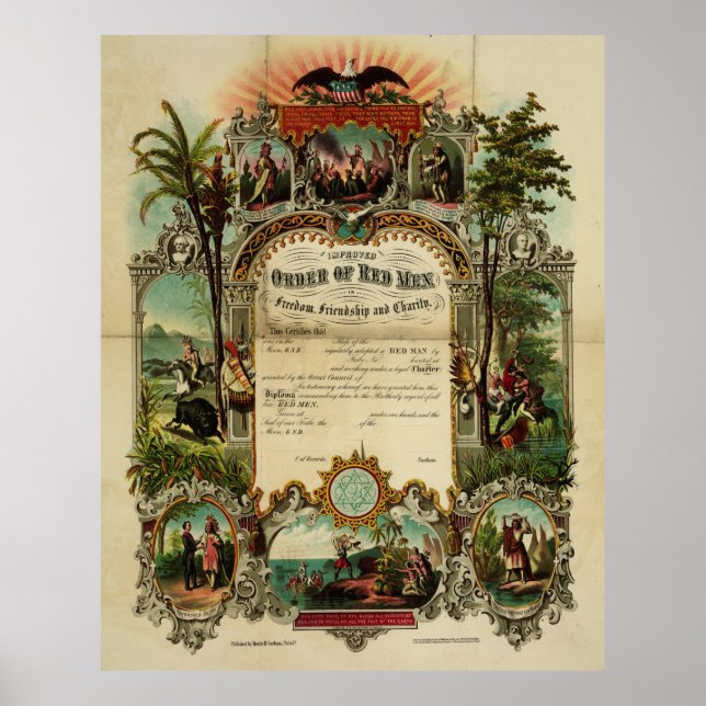 Förbättrad ordning för Röda Manarna [1867] Poster (Framsidan)