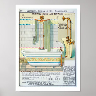 Förbättrade bad och duschar från en katalog över s poster