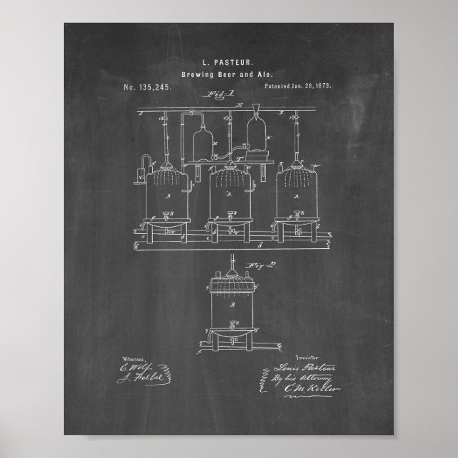 Förbättring av avelsöl och Ale Patent - krita Poster (Framsidan)