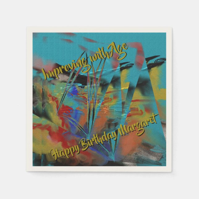 Förbättring med åldern - Rough Sea Pappersservett (Framsidan)