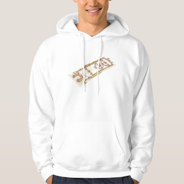 Forbbiden stad Beijing. Specificera Tröja Med Luva (Framsida)