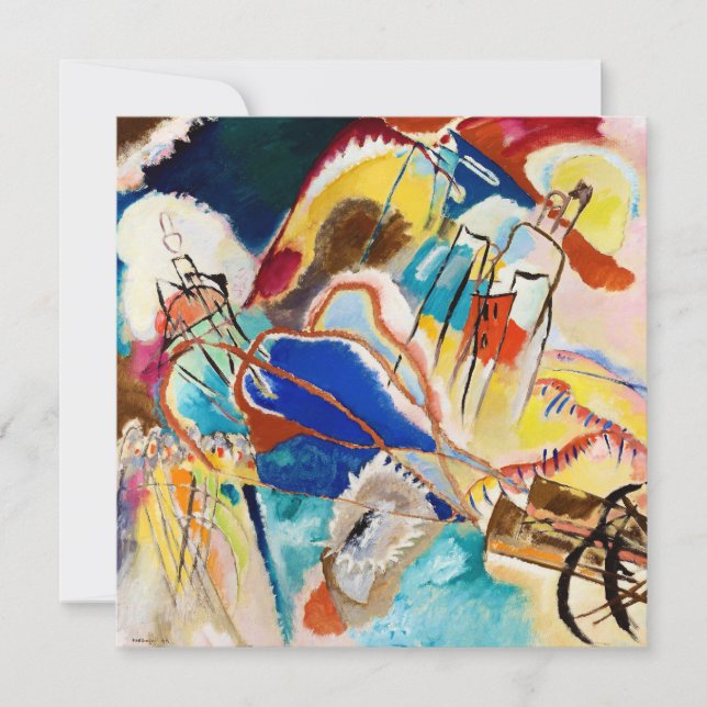 Förbehåll 30 (Kannoner) från Wassily Kandinsky Inbjudningar (Framsida)