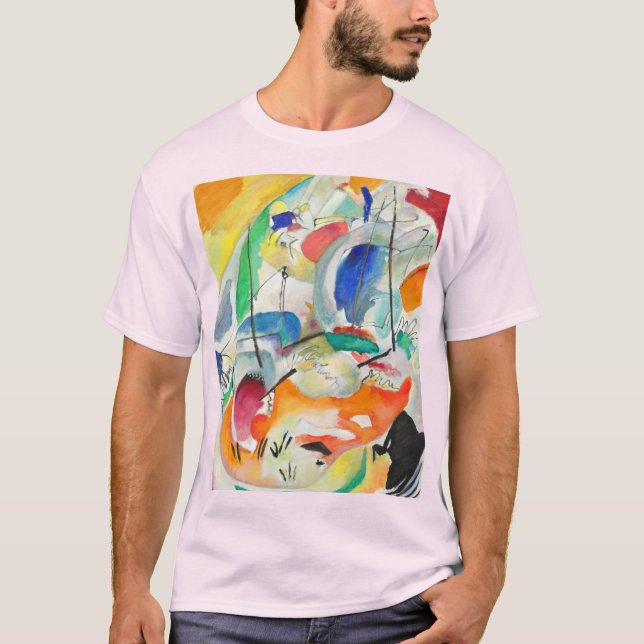 Förbehåll 31, Sea Battle by Wassily Kandinsky T Shirt (Framsida)