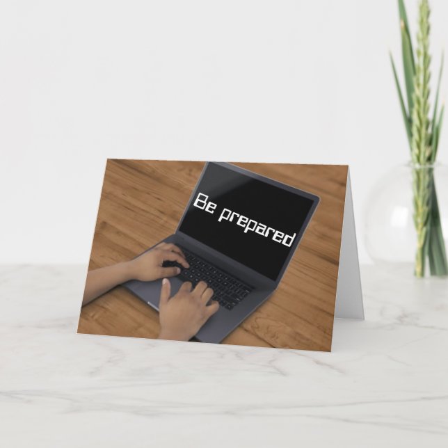 Förbered dig. Skjut inte från höften Kort (Framsida)