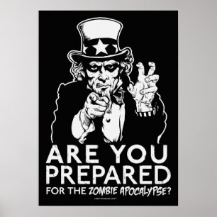 Förbered för Zombie Apocalypse Poster