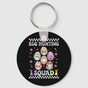Förbered Groovy Dye Horror Egg Hunting Squ. Nyckelring