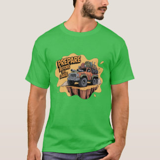 Förbered innan du vågar - Off-Road Survival Cartoo T Shirt