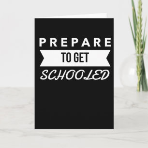 Förbered sig att få skolat - back to school kort