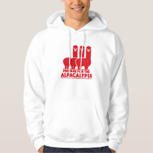 Förbered sig för Alpacalypsen Sweatshirt Med Luva