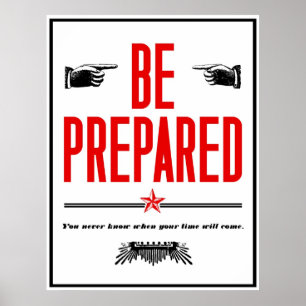 Förbered sig poster