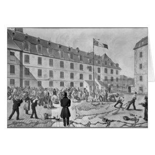 Förbereda fjättra av straffångarna hälsningskort