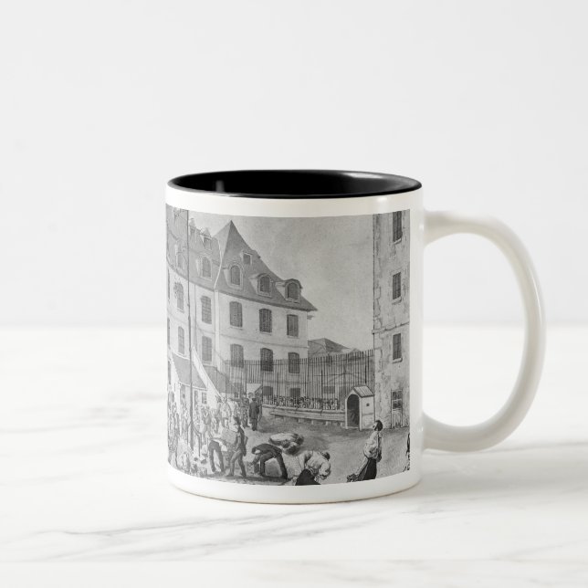 Förbereda fjättra av straffångarna Två-Tonad mugg (Höger)