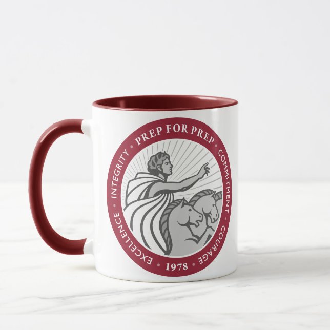 Förbereda för förbereder logotypmuggen mugg (Vänster)