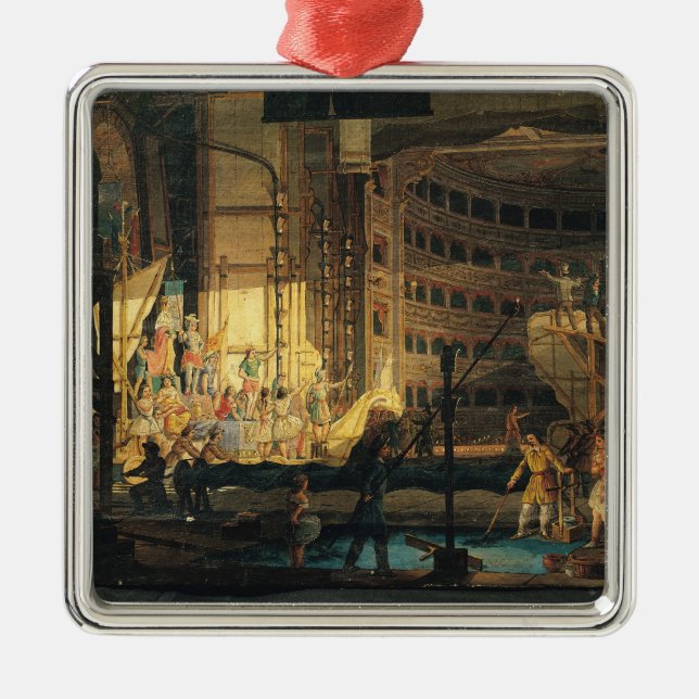 Förbereda landskap i en Theatre Julgransprydnad Metall (Framsidan)