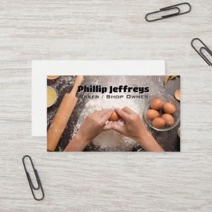 Förbereda lite bröd visitkort