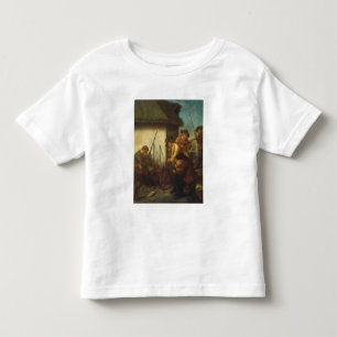 Förbereda vapnen (olja på kanfas) t-shirt
