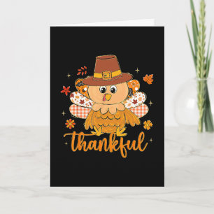 Förberedd Thanksgiving Kalkon Höst Vibe Tacksam Go Kort