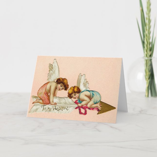 Förberedelse av kärlek pil helgkort (Framsida)