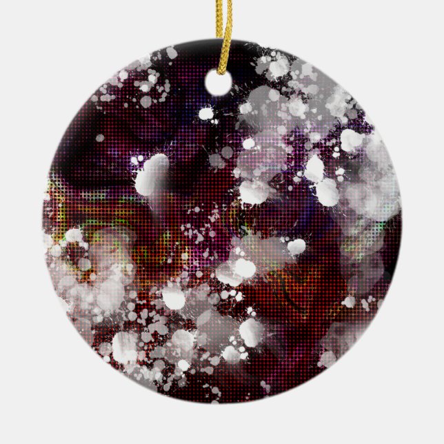 Förberedelse av mörk julgransprydnad keramik (Framsidan)