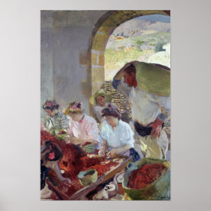 Förberedelse av torra druvor, 1890 poster