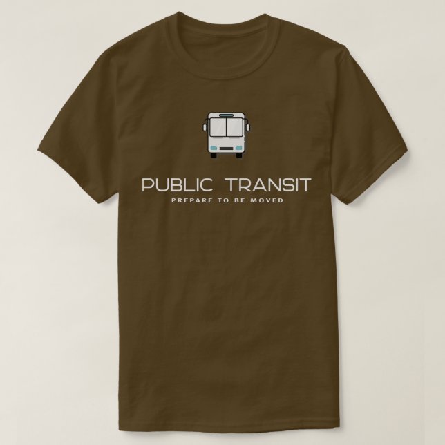 Förberedelse för offentlig transitering som skall  t shirt (Design framsida)