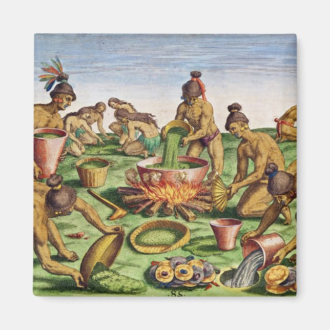 Förberedelser för en fest, från 'Brevis' Magnet (Framsidan)